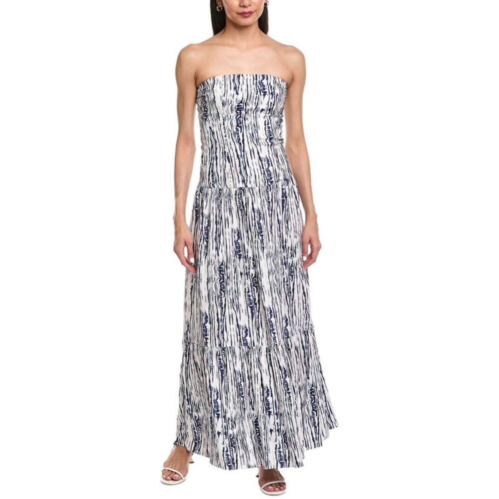 Garrie B Womens  Drop-Waist Maxi Dress, White